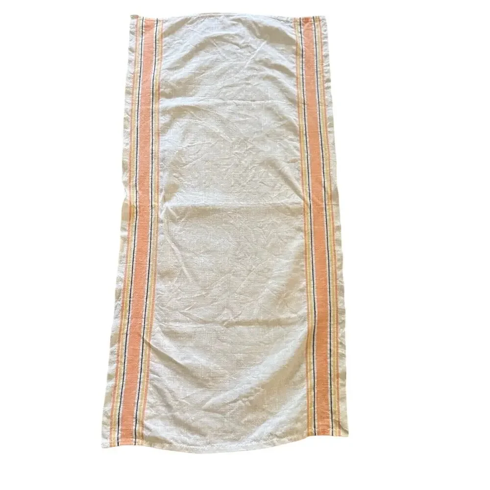 Cottage Core Kitchen Pot Holder Tea Towel Set Orange Brown Fall Thanksgiving